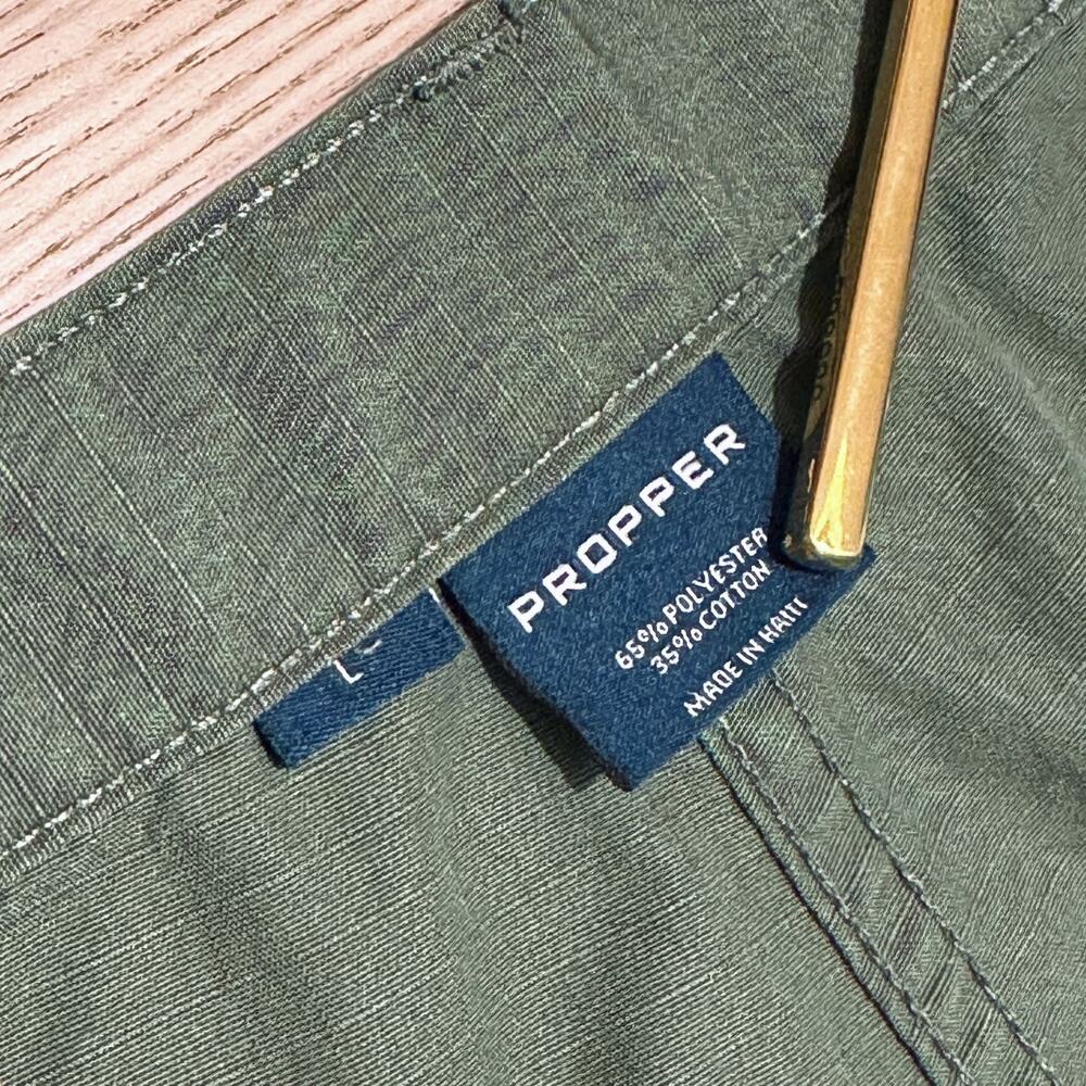 Propper Cargo Shorts Mens L Green Ripstop Adjustable Utility Military Outdoor - Picture 3 of 13